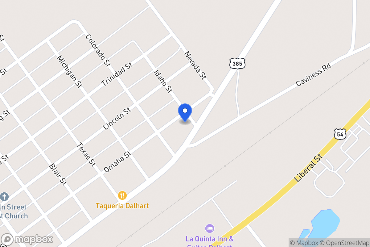 Map of 1500  Omaha St, Dalhart, Tx 79022, Dalhart