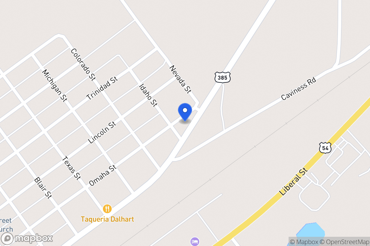 Map of 1600  Omaha St, Dalhart, Tx 79022, Dalhart