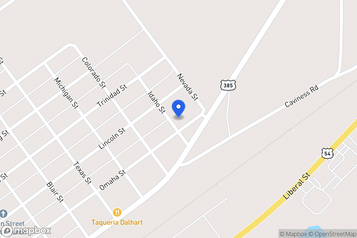 Map of 1601  Omaha St, Dalhart, Tx 79022, Dalhart
