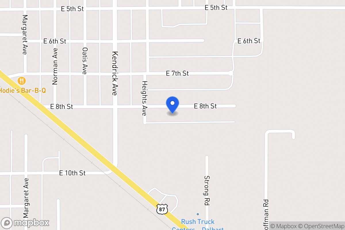 Map of 1416 E 8th St, Dalhart, Tx 79022, Dalhart