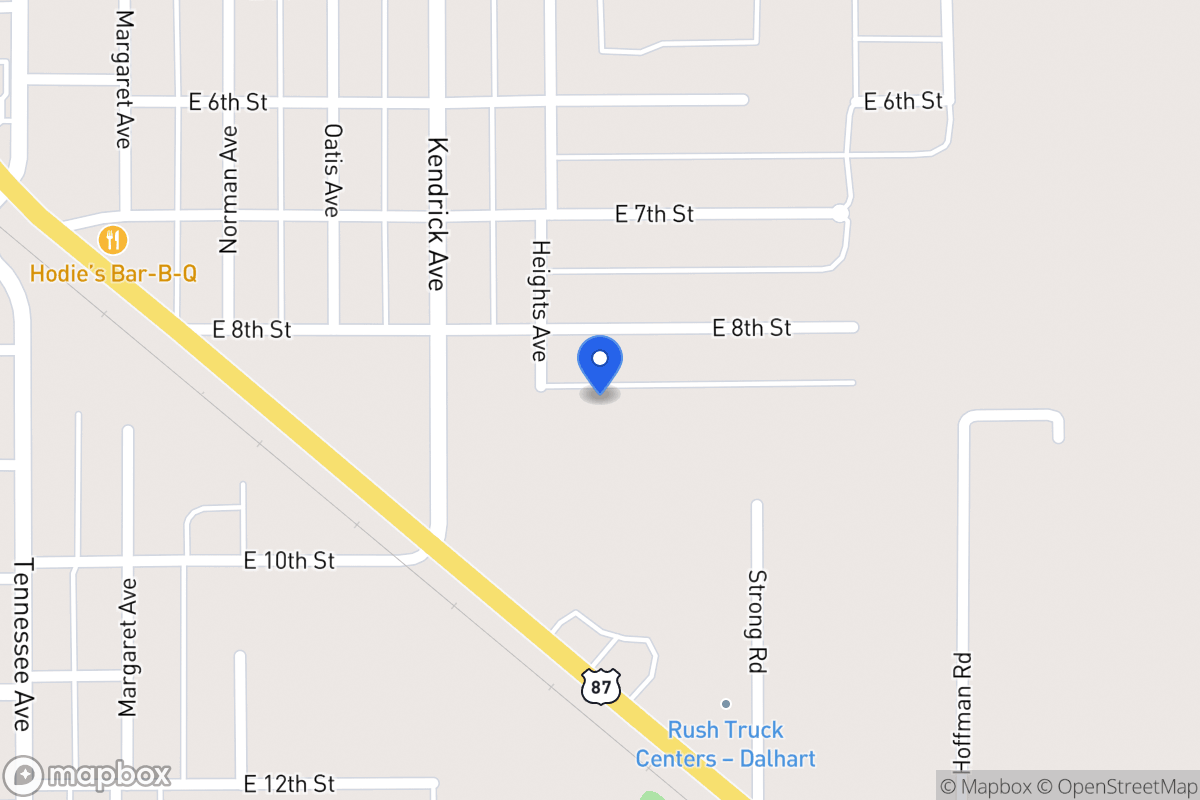 Map of 800  Heights Av, Dalhart, Tx 79022, Dalhart