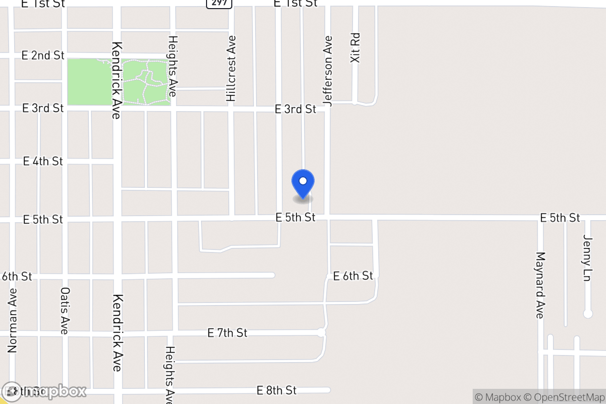 Map of 1609 E 5th St, Dalhart, Tx 79022, Dalhart