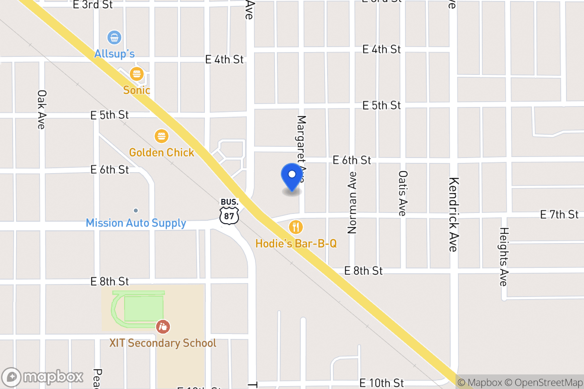 Map of 618  Margaret Ave, Dalhart, Tx 79022, Dalhart