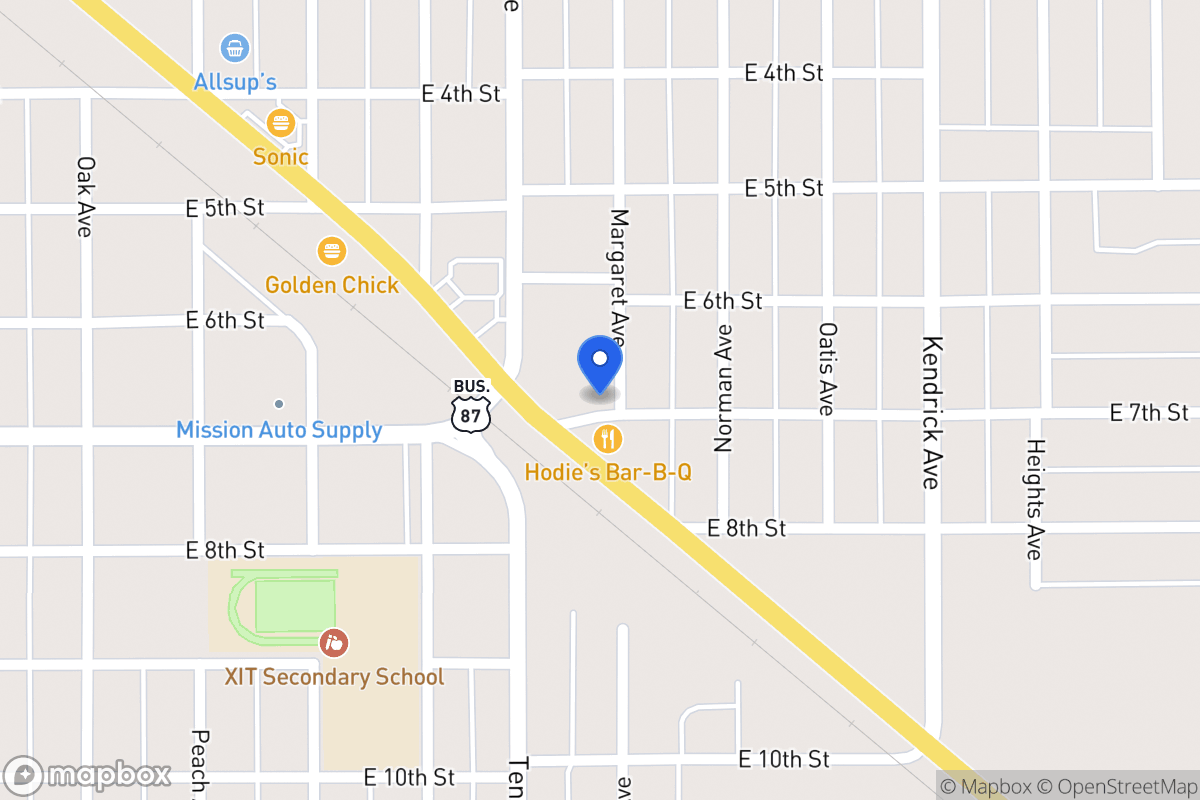 Map of 624  Margaret Ave, Dalhart, Tx 79022, Dalhart