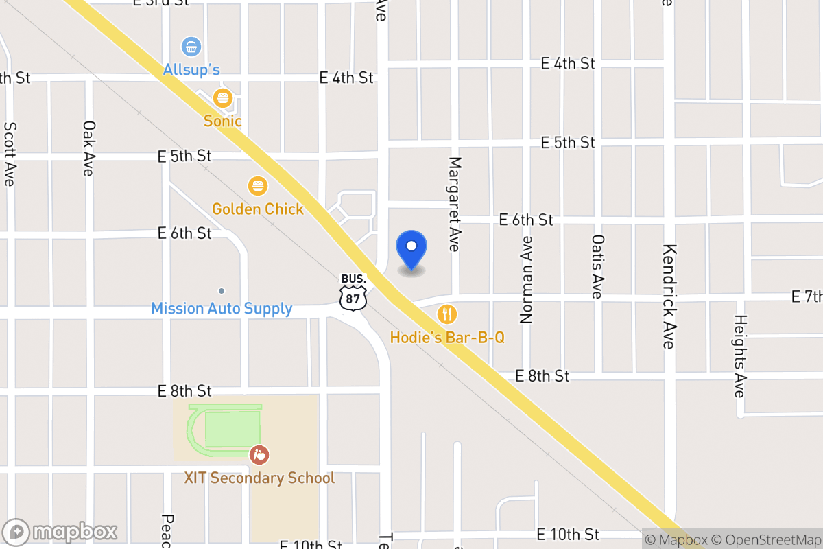 Map of 621  Hwy 87 S , Dalhart, Tx 79022, Dalhart