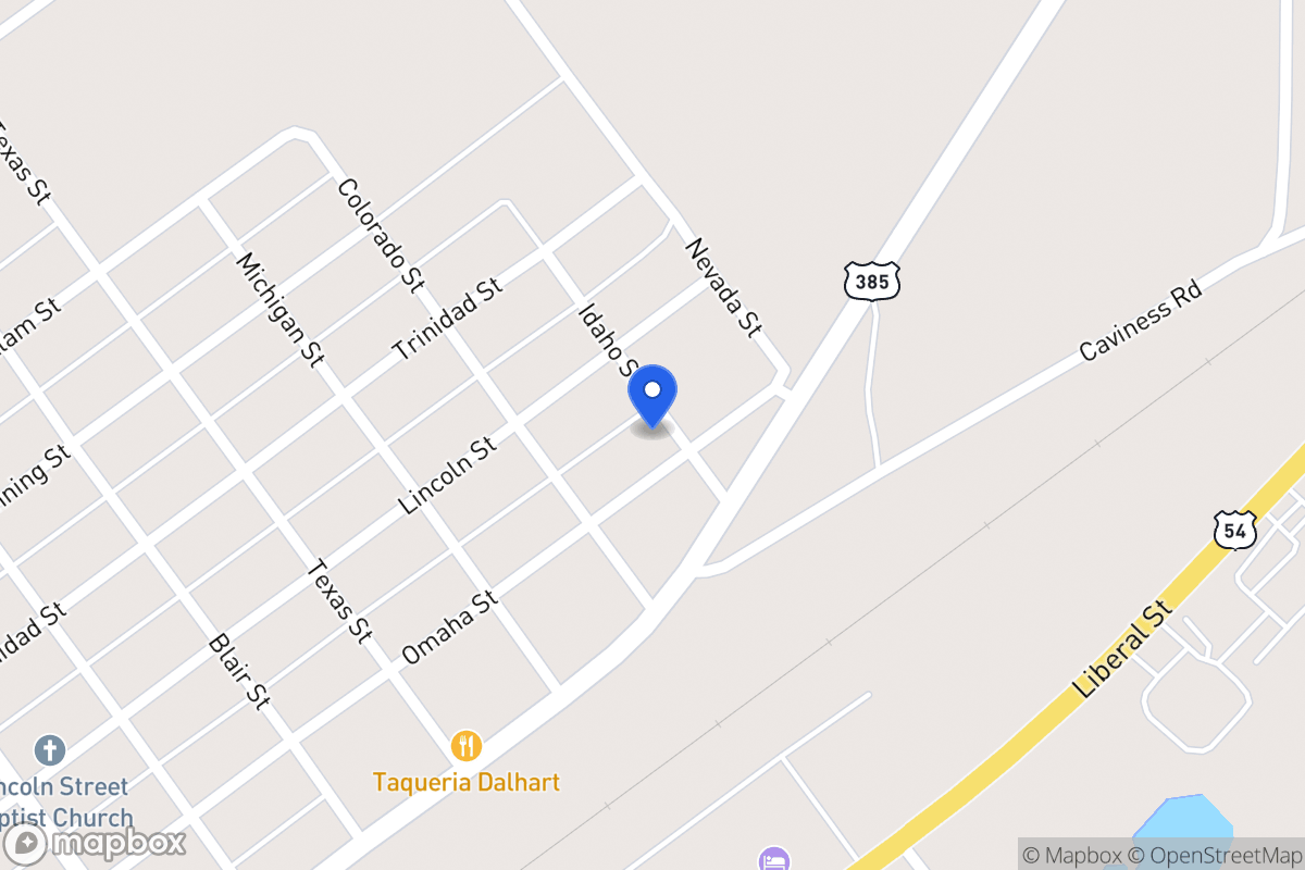 Map of 701  Idaho St, Dalhart, Tx 79022, Dalhart