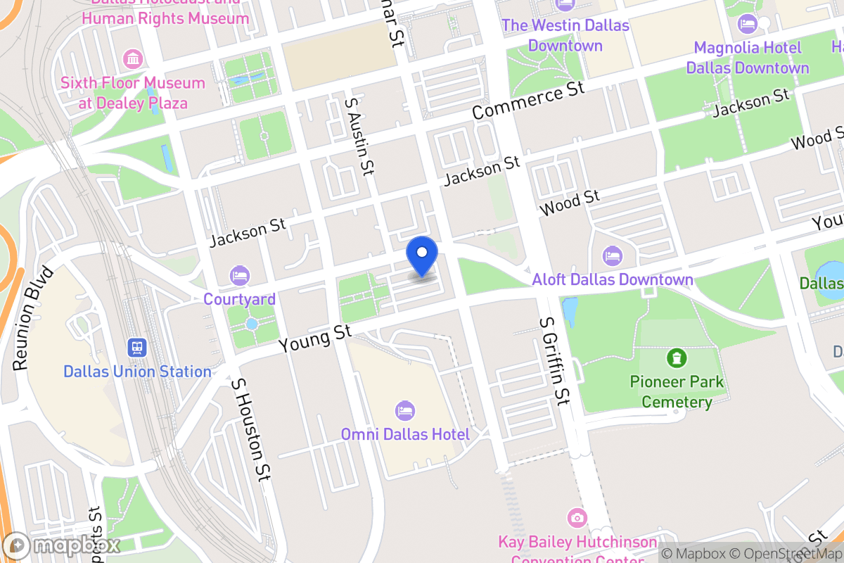 Map of 401 S Lamar St