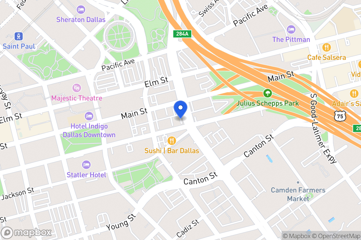 Map of 2121 Commerce St
