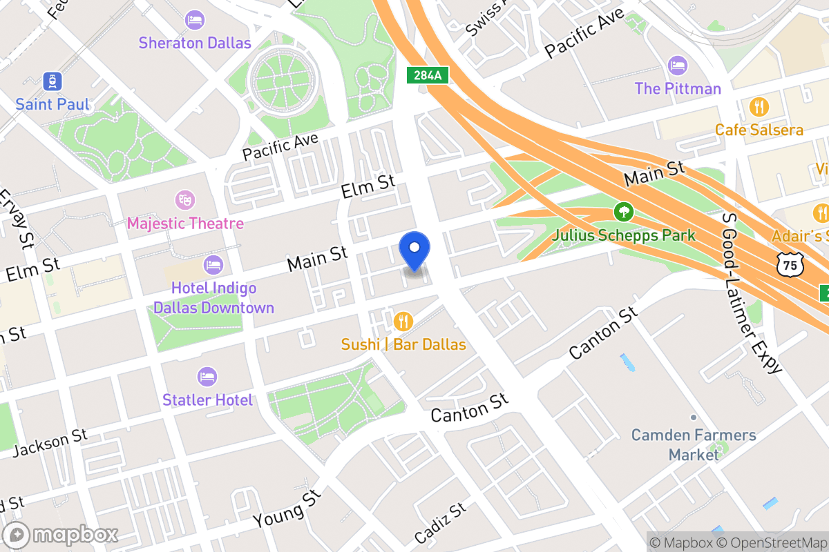 Map of 2117 Commerce St