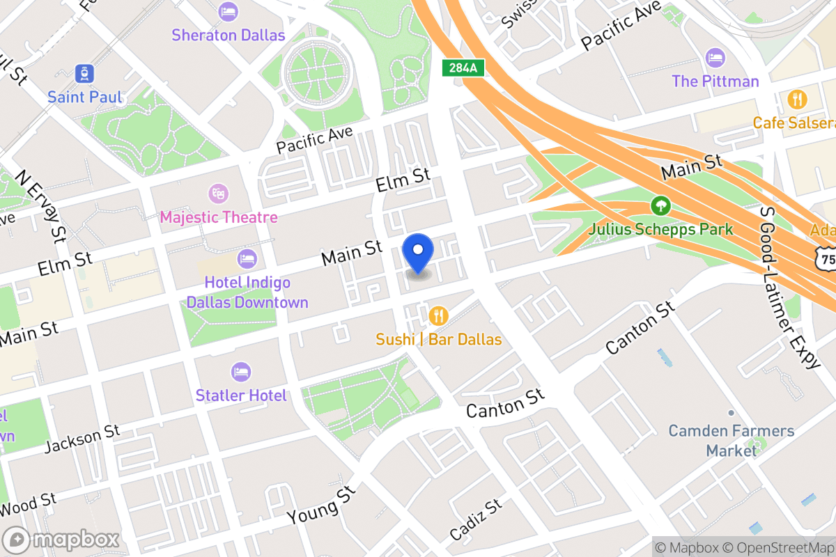 Map of 2105 Commerce St