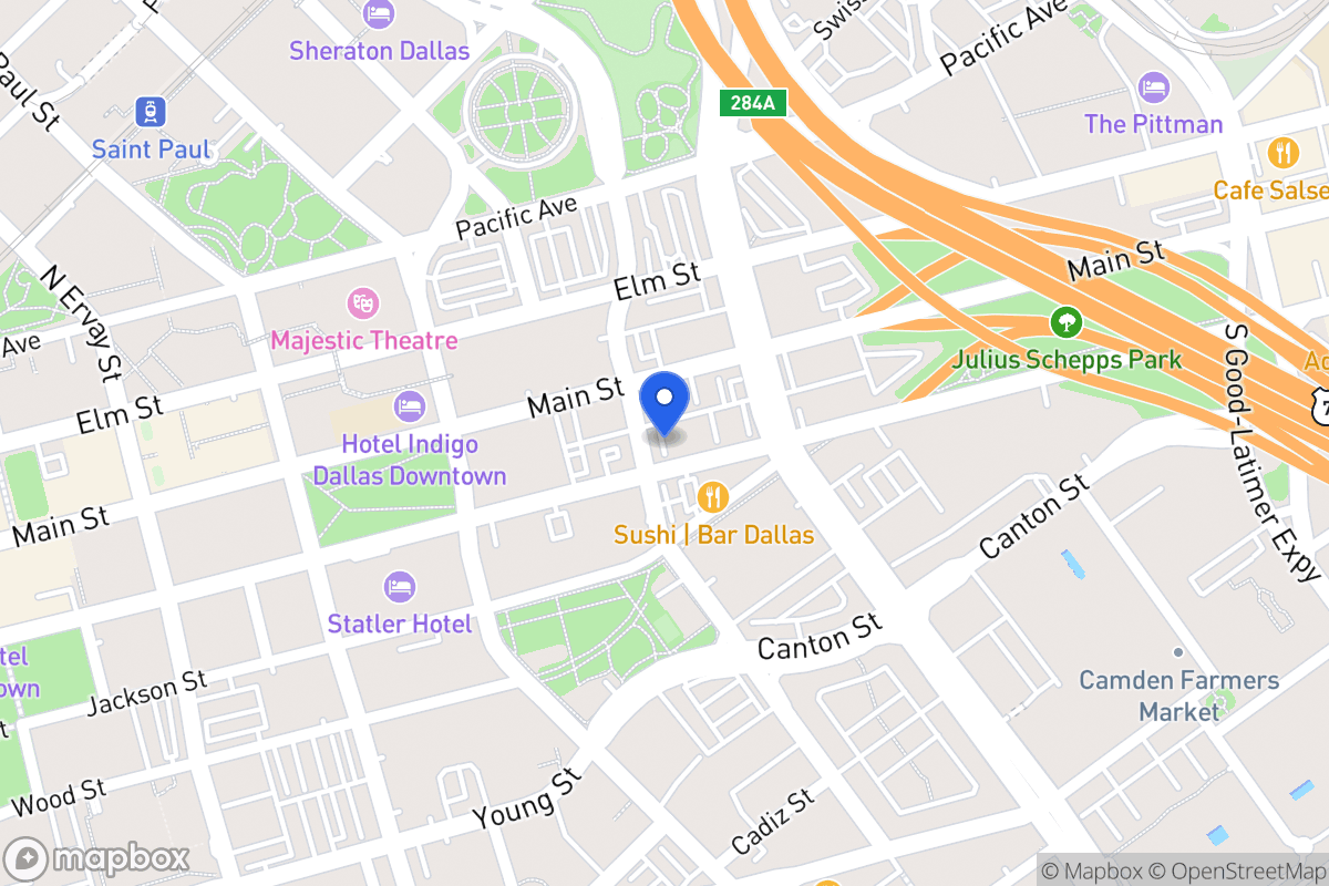 Map of 2101 Commerce St