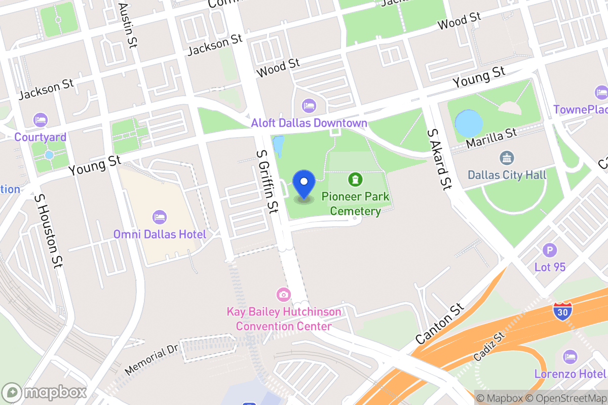 Map of 500 S Griffin St