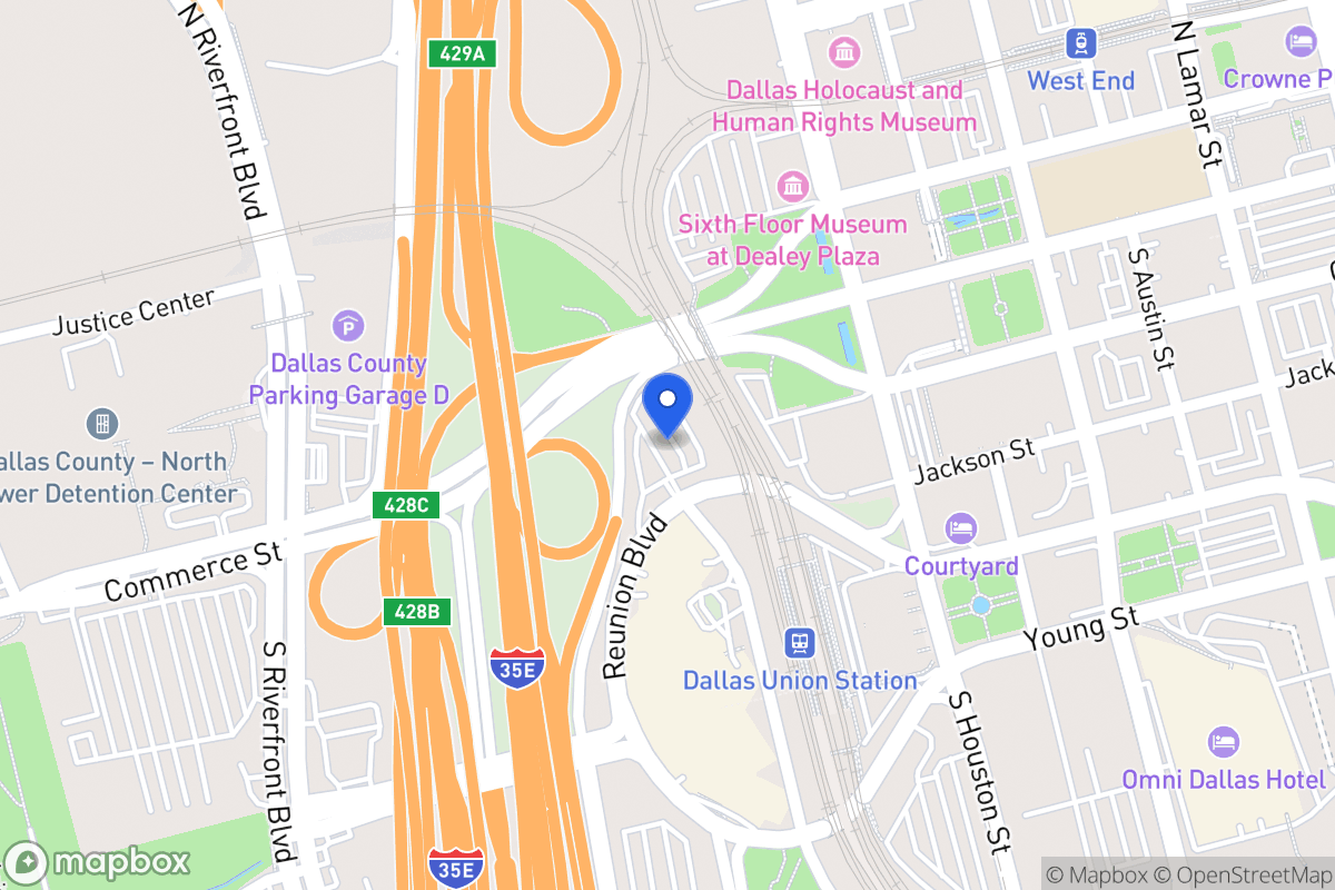 Map of 201 Reunion Blvd