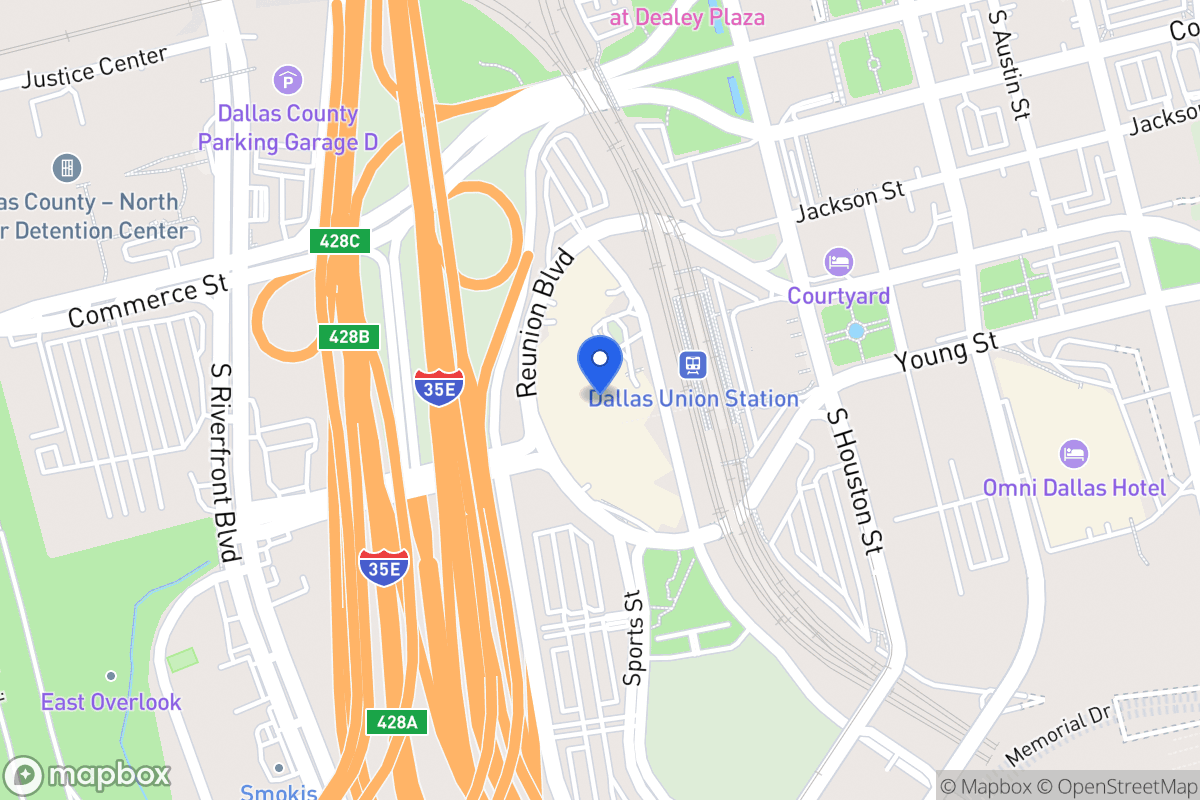 Map of 300 Reunion Blvd