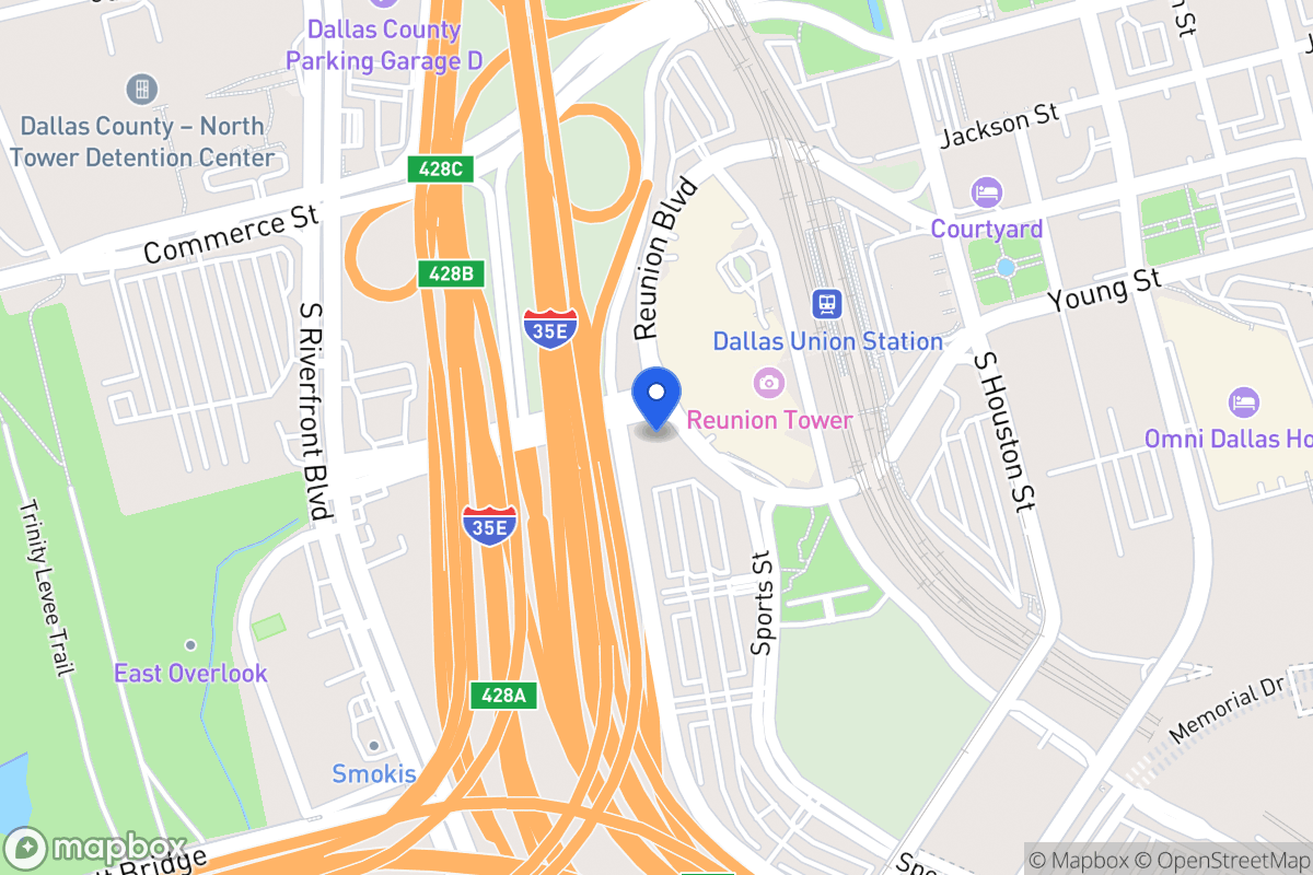 Map of 302 S Stemmons Fwy