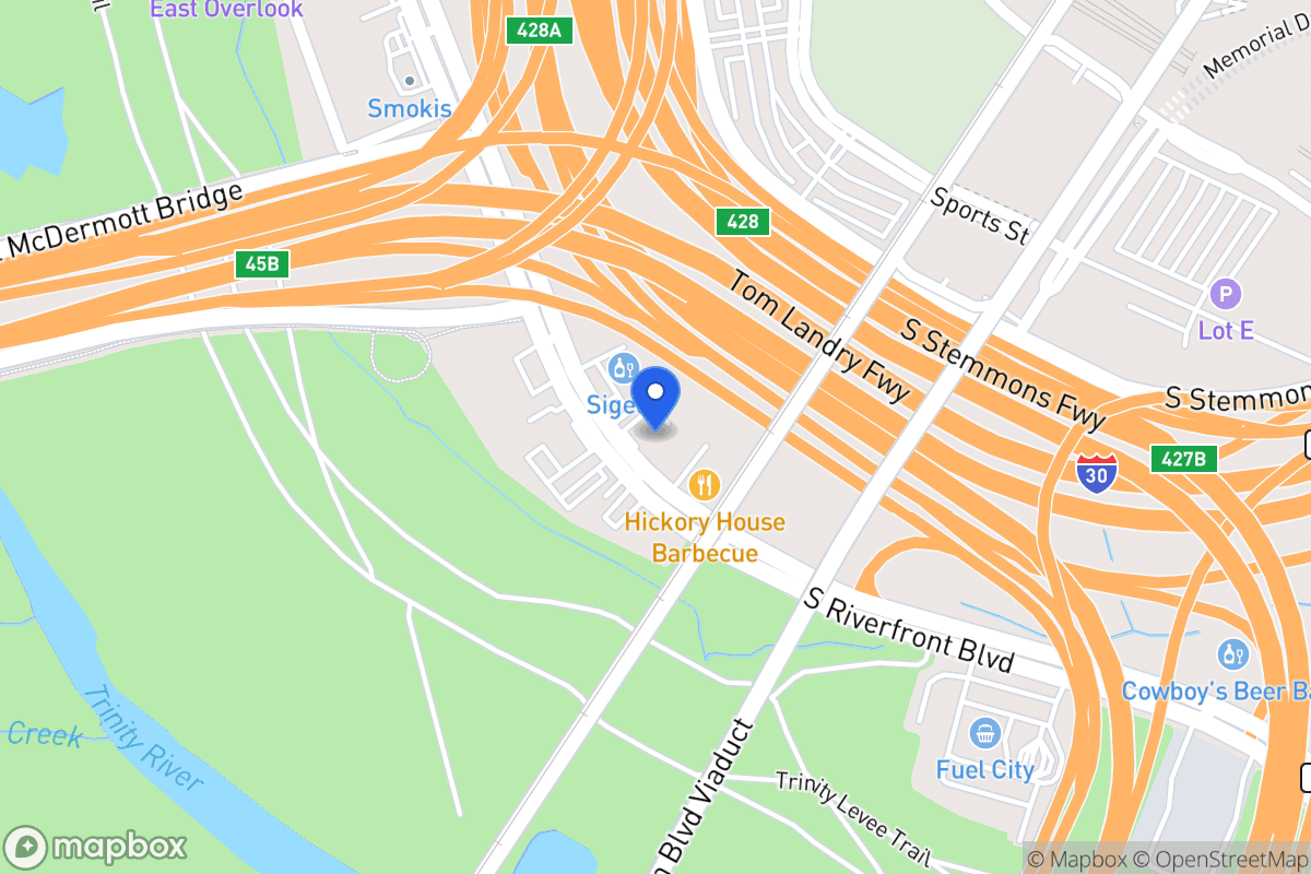 Map of 526 S Riverfront Blvd