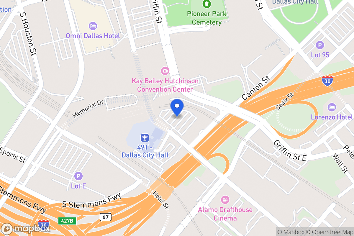 Map of 840 S Lamar St