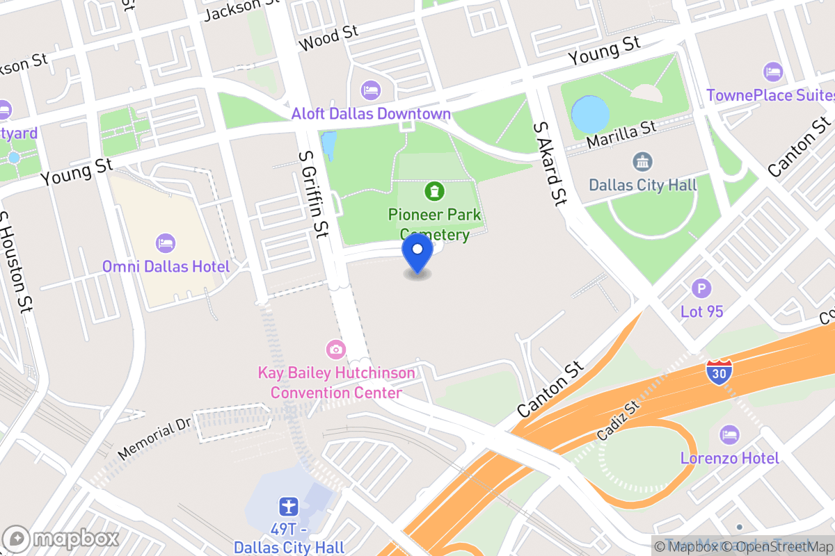 Map of 920 S Lamar St
