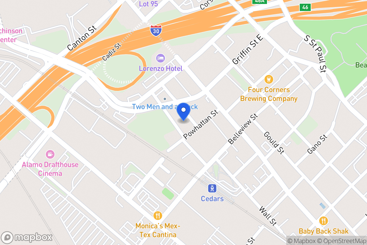 Map of 1201 Peters St