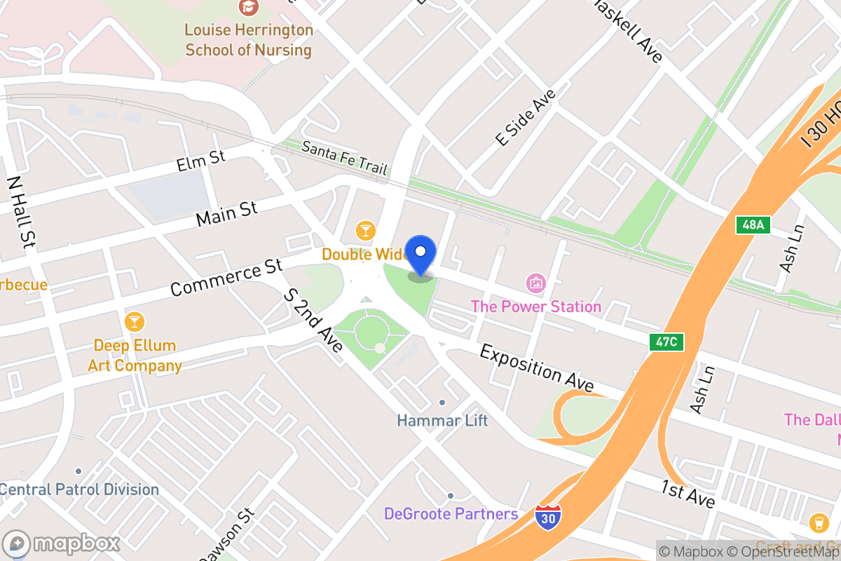 Map of 3609 Commerce St