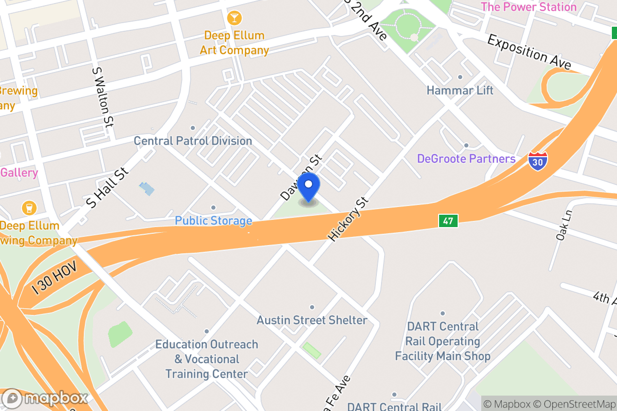 Map of 1609 Baylor St