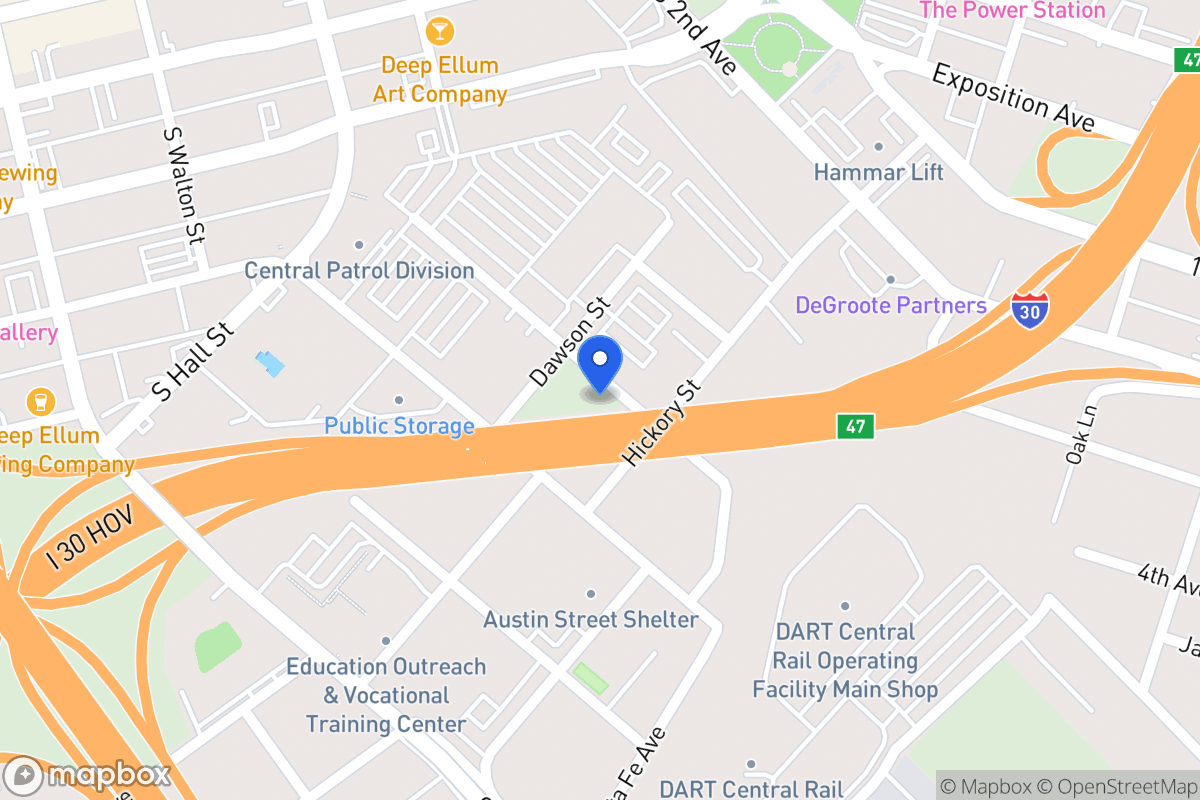 Map of 1613 Baylor St