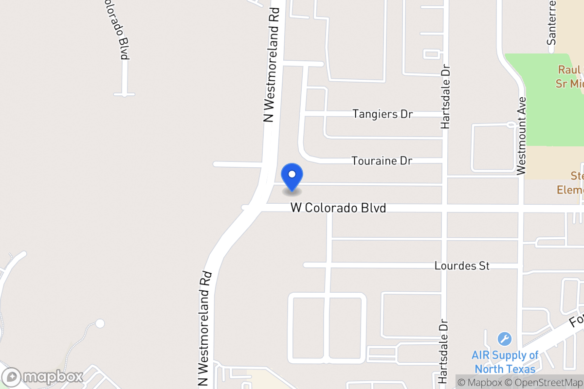 Map of 3123 W Colorado Blvd