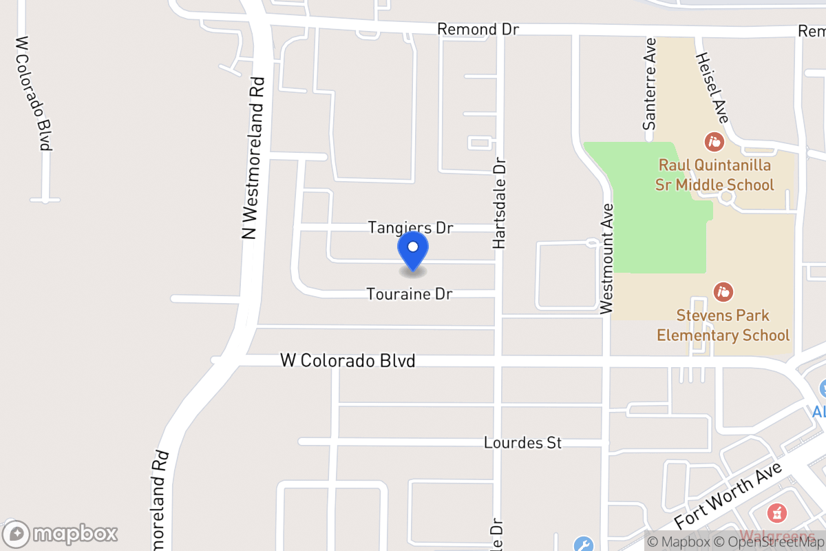 Map of 2931 Touraine Dr