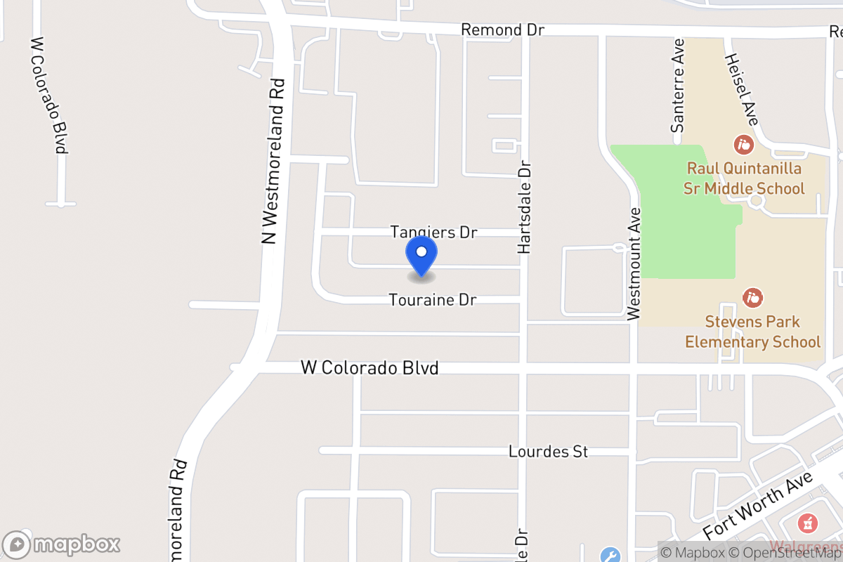 Map of 3005 Touraine Dr