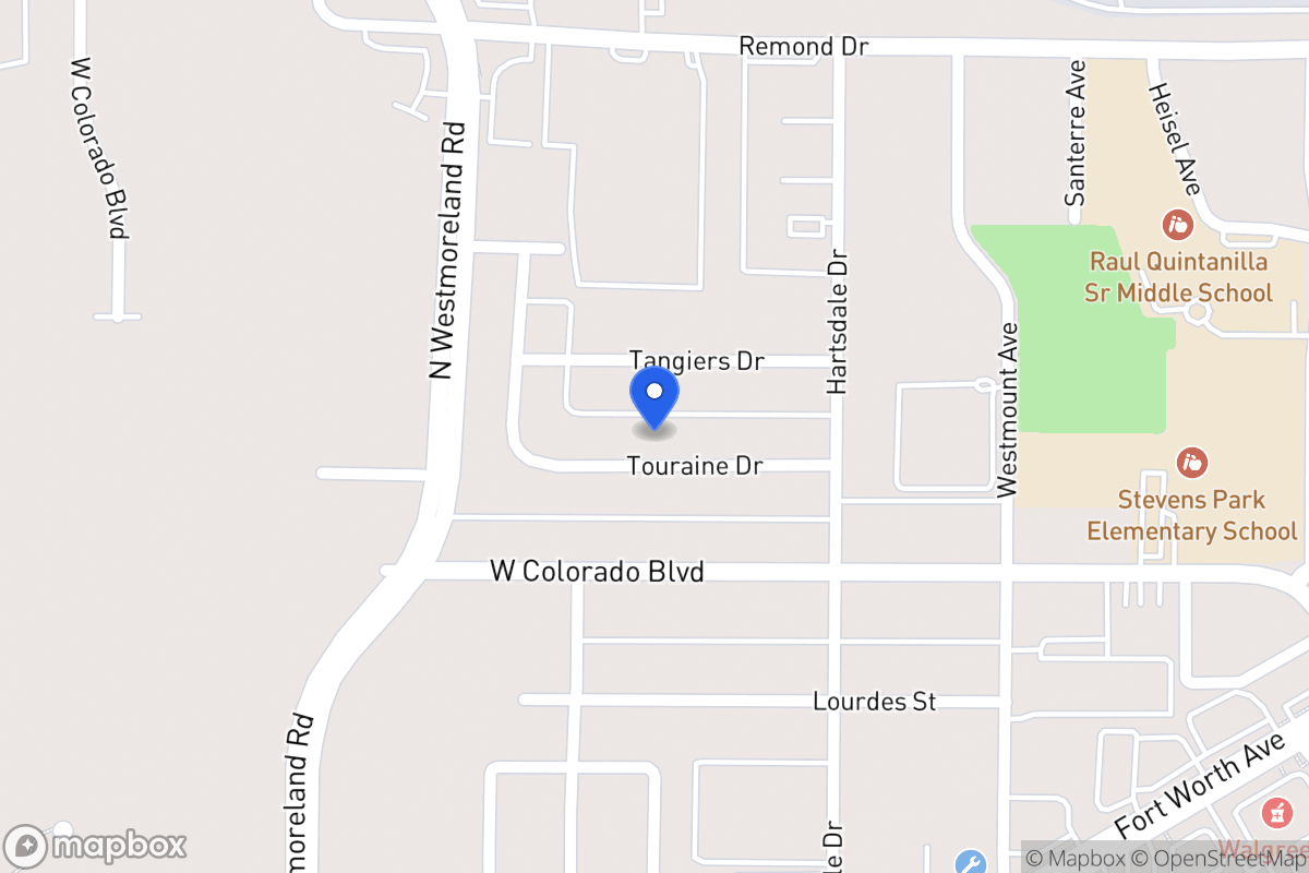 Map of 3011 Touraine Dr