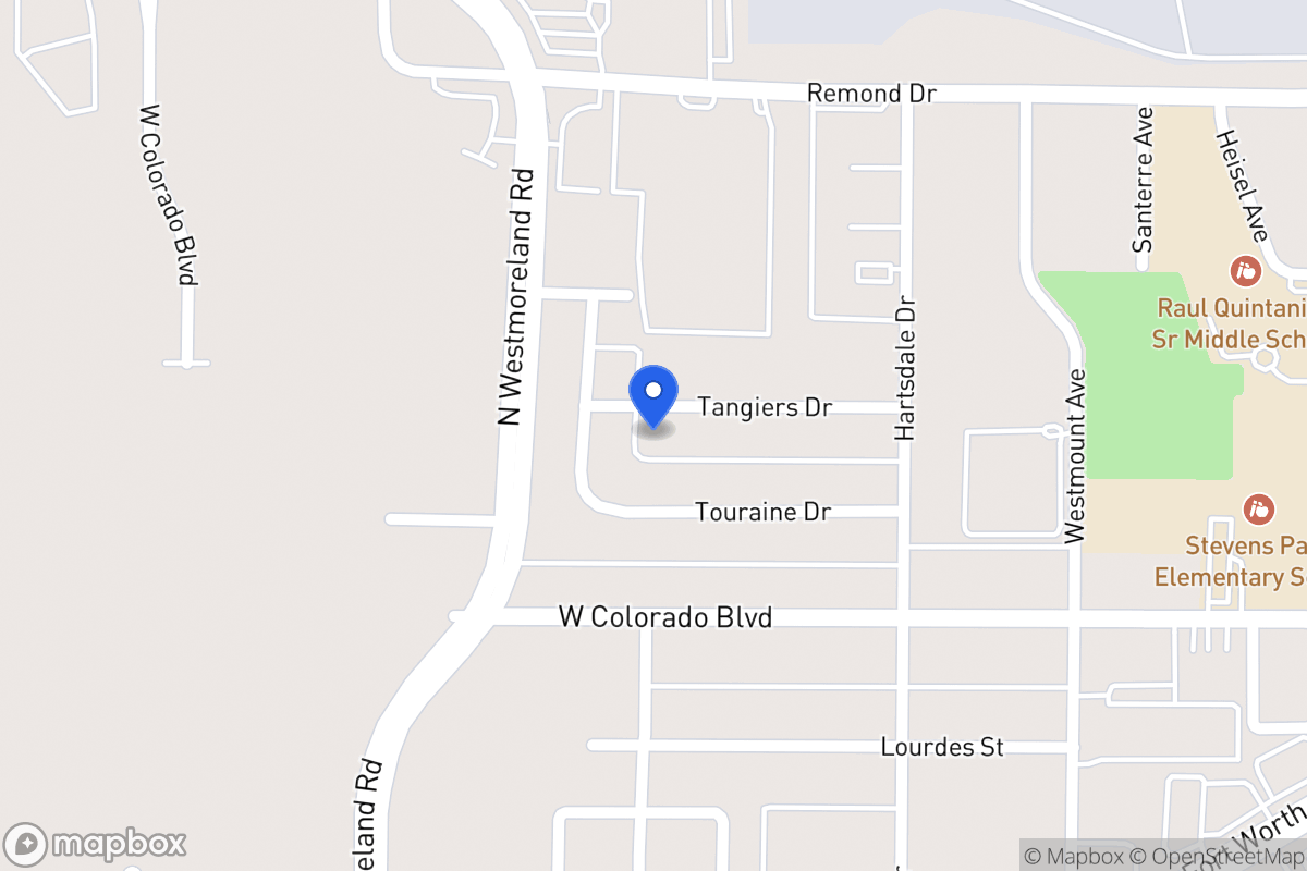 Map of 3026 Tangiers Dr