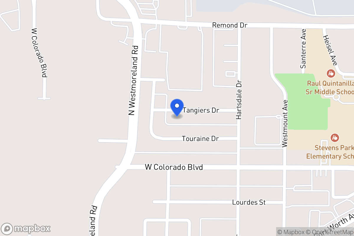 Map of 3022 Tangiers Dr
