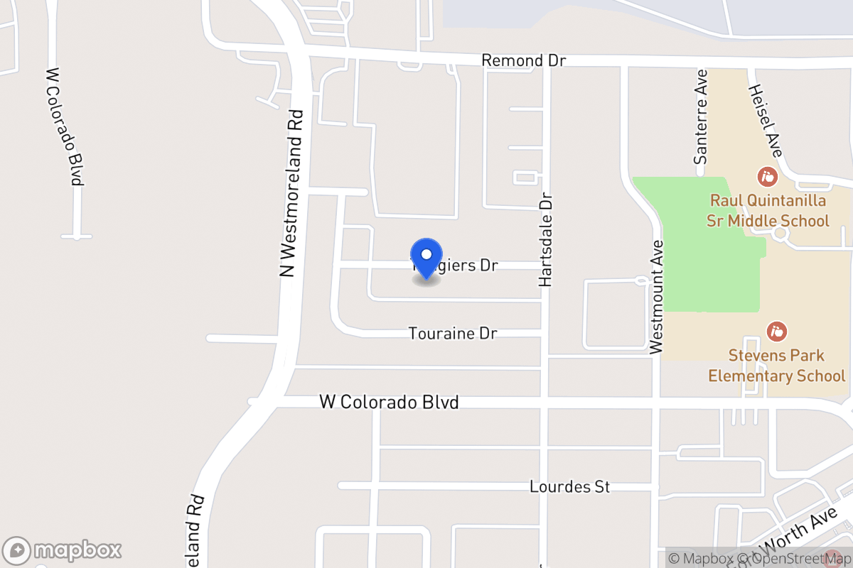 Map of 3012 Tangiers Dr