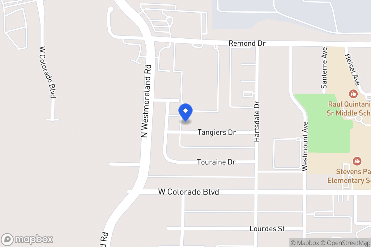 Map of 3025 Tangiers Dr