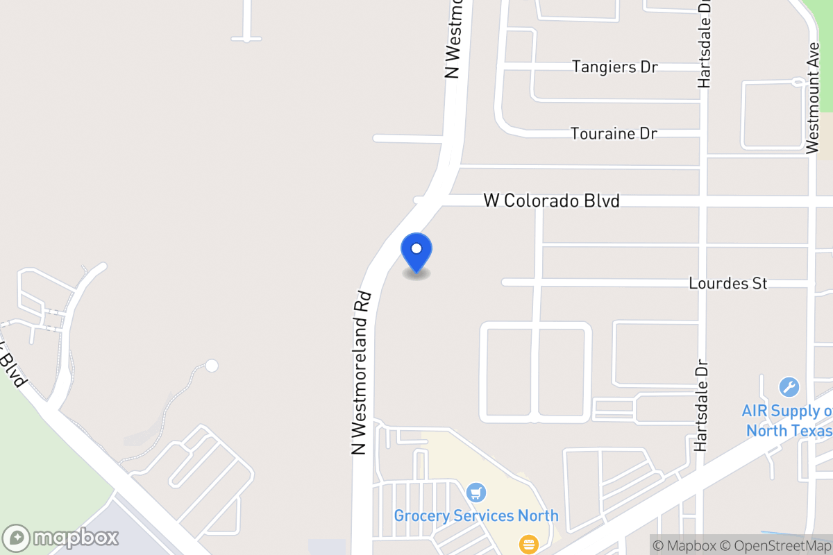 Map of 1156 N Westmoreland Rd