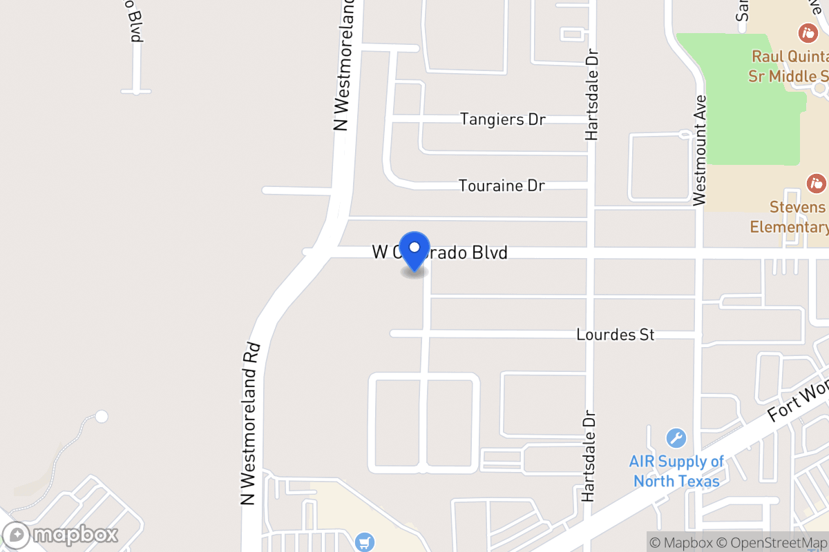 Map of 3106 W Colorado Blvd