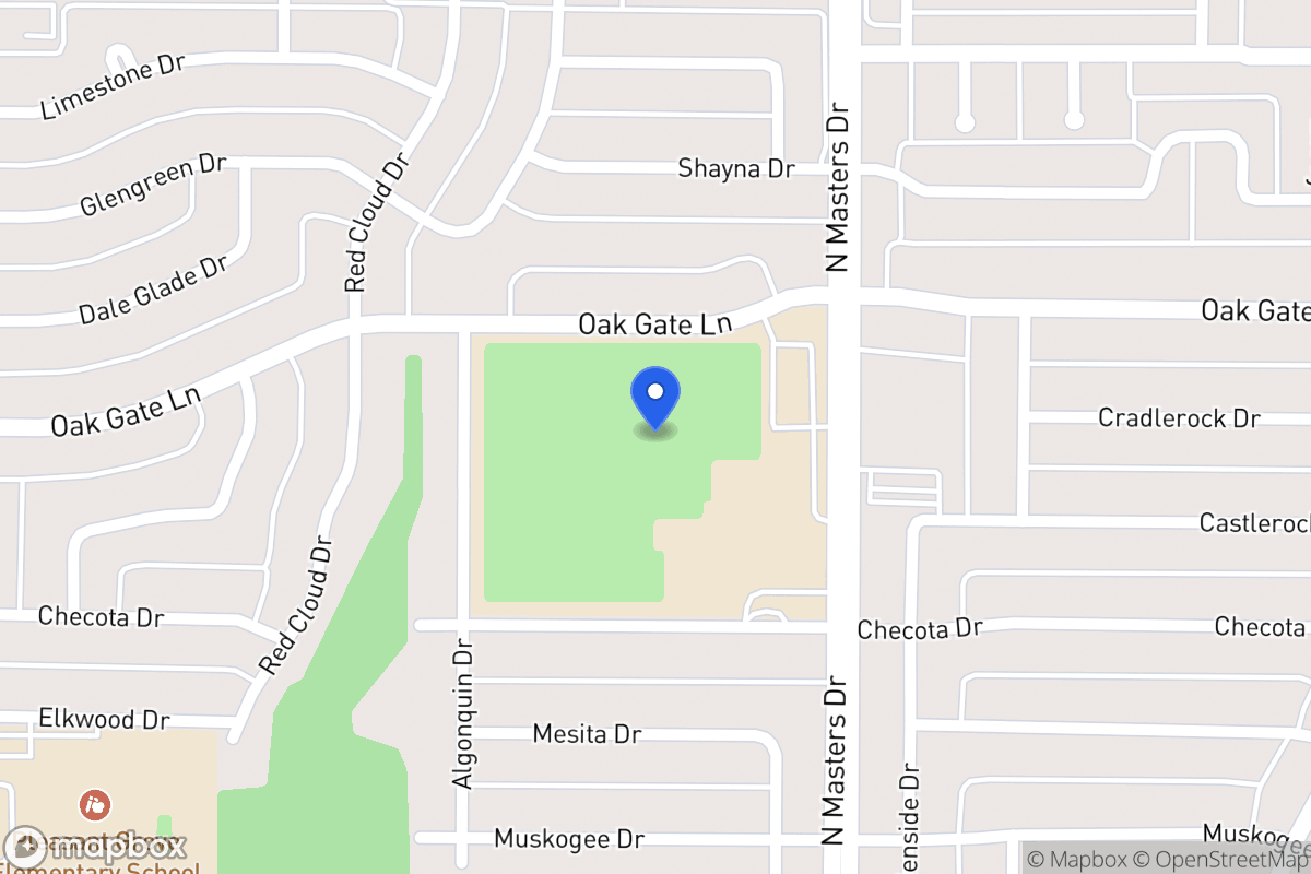 Map of 1625 N Masters Dr