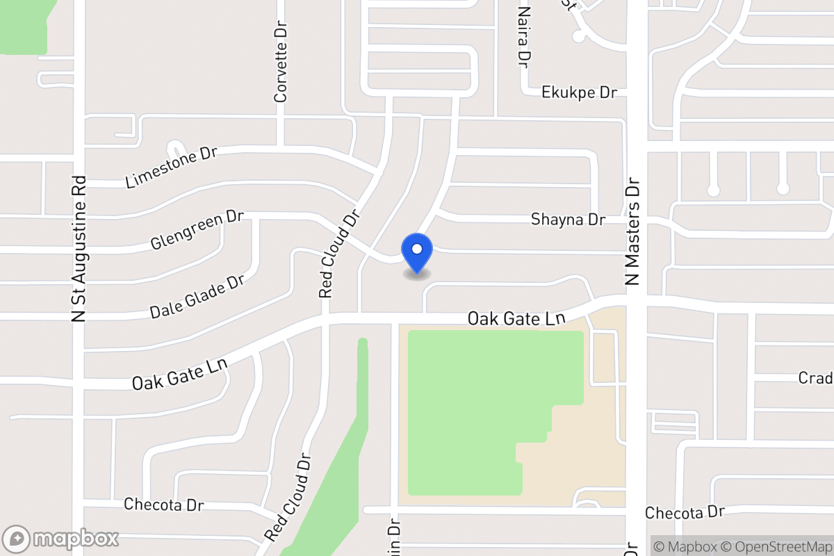 Map of 9800 Glengreen Dr