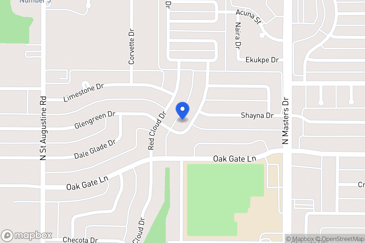 Map of 9807 Glengreen Dr