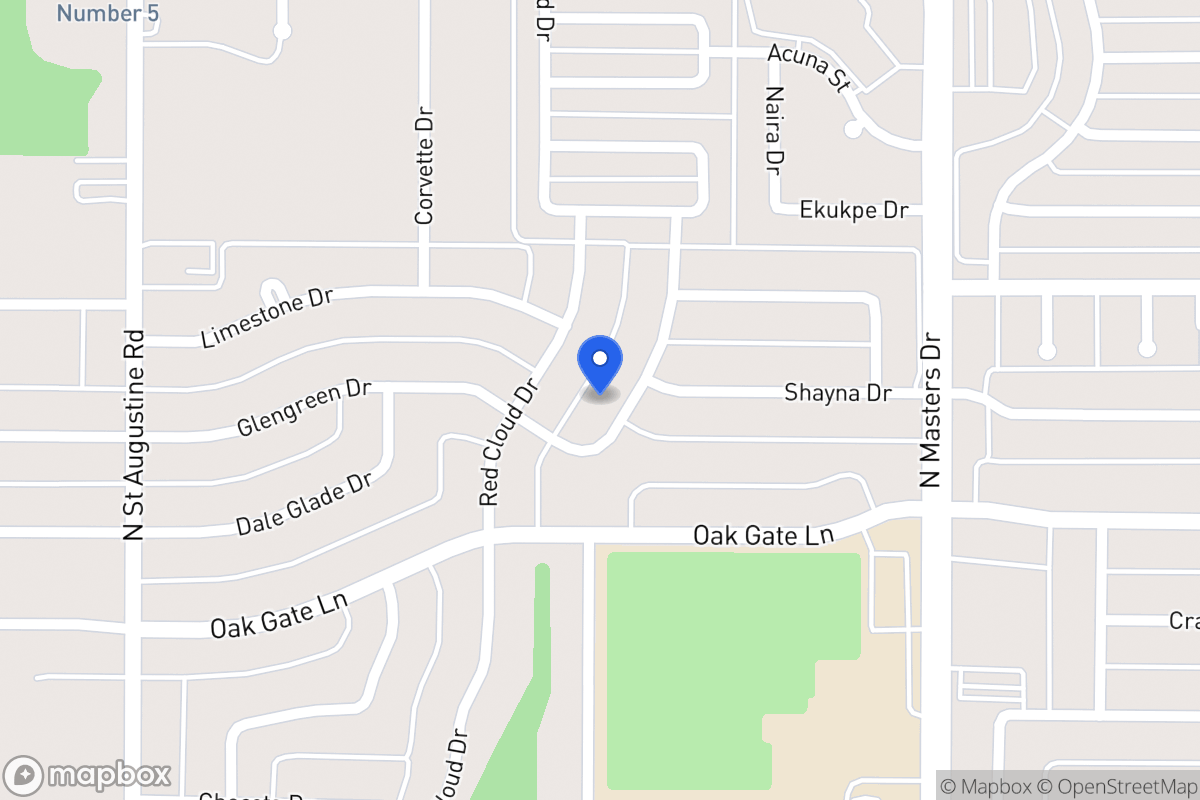 Map of 9811 Glengreen Dr