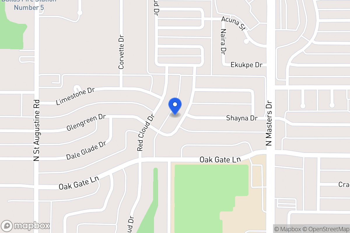 Map of 9815 Glengreen Dr