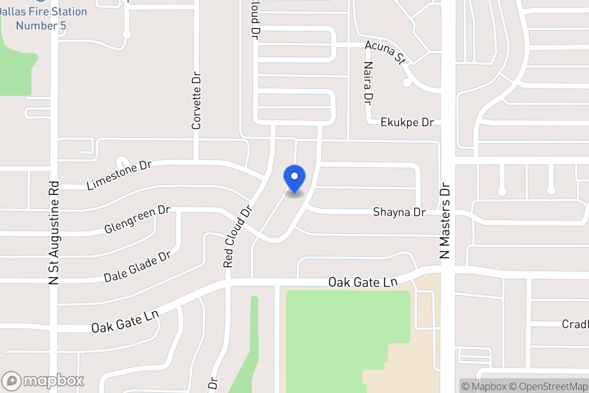 Map of 9823 Glengreen Dr