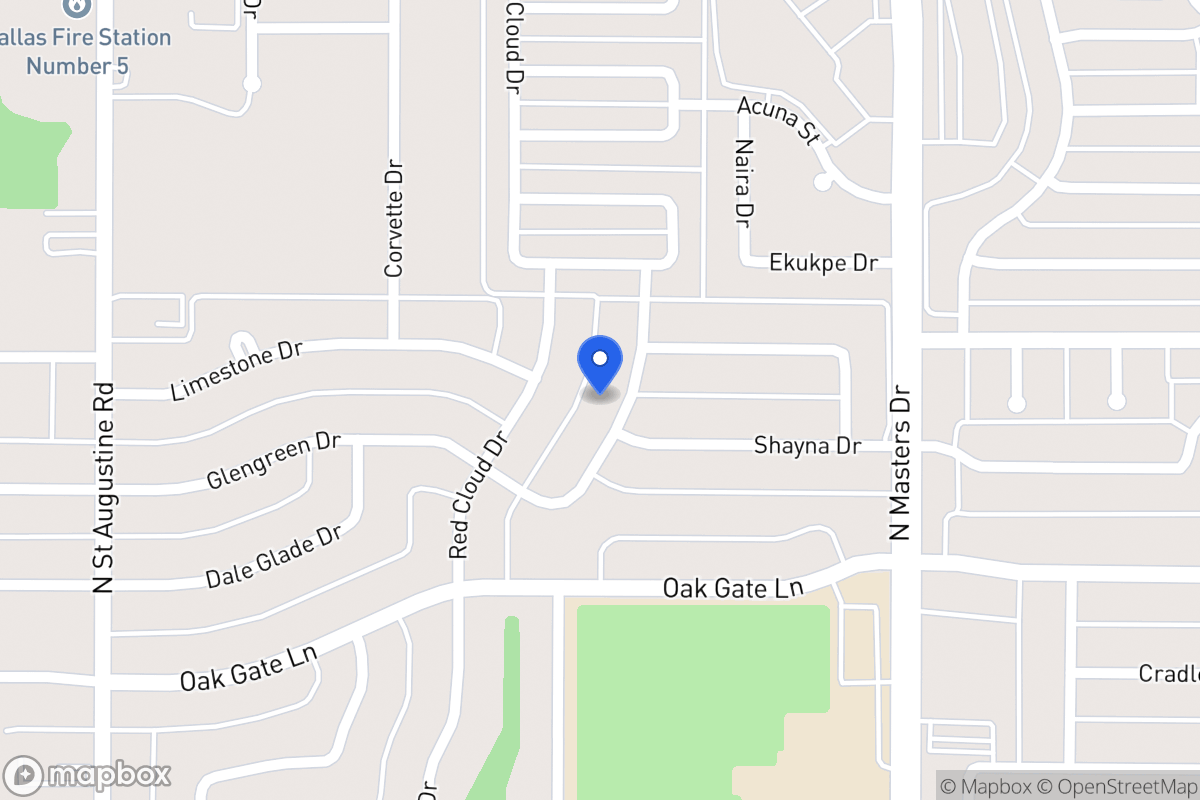 Map of 9827 Glengreen Dr