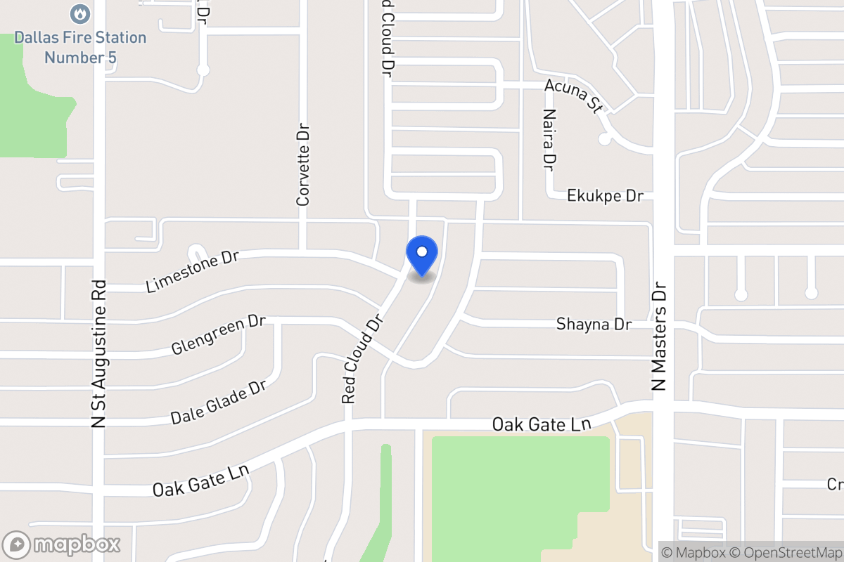 Map of 1860 Red Cloud Dr