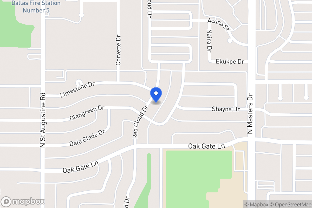Map of 1846 Red Cloud Dr