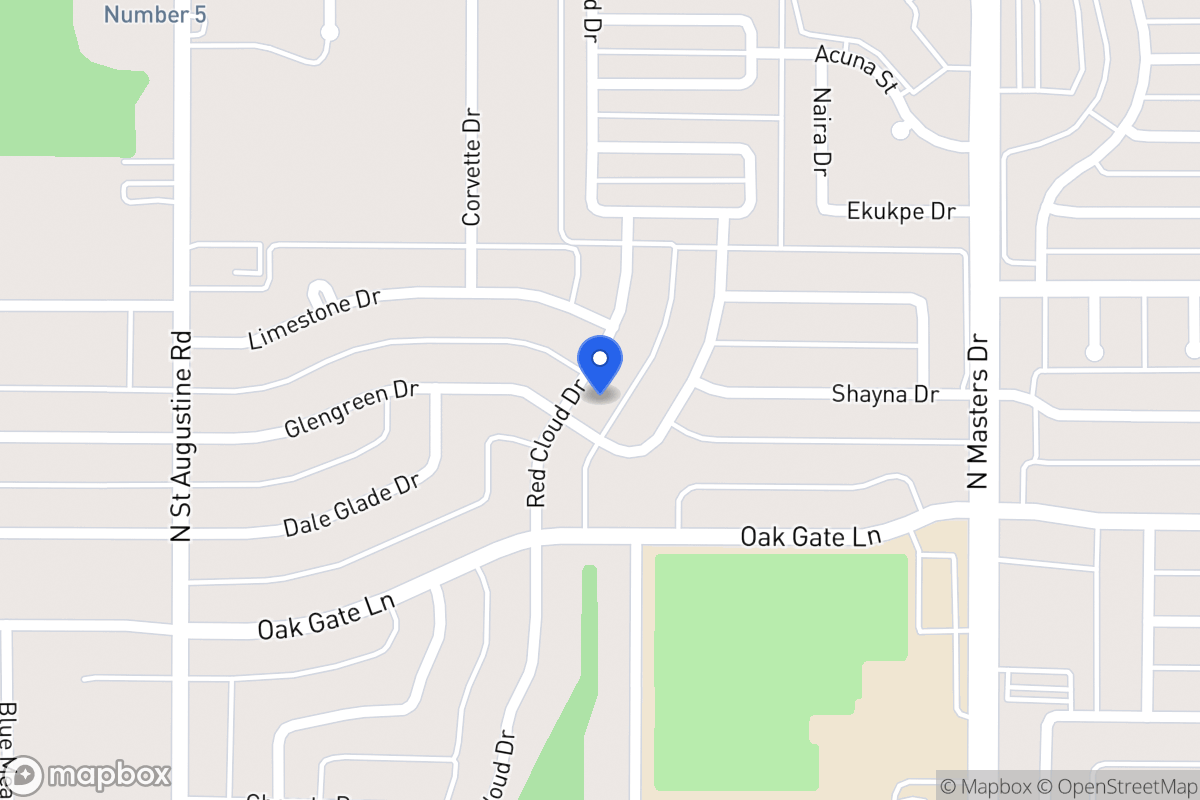 Map of 1836 Red Cloud Dr