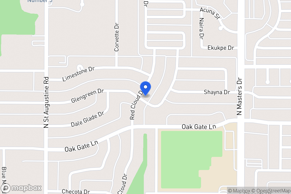 Map of 1830 Red Cloud Dr