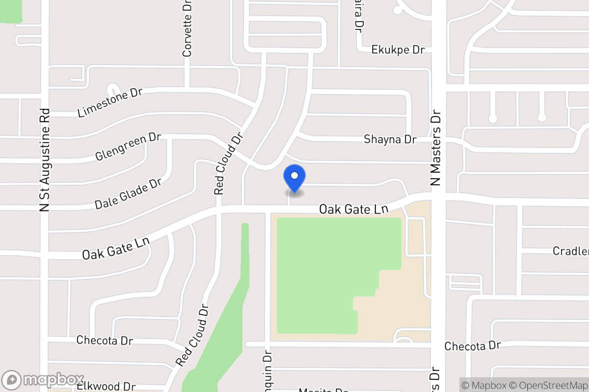 Map of 10003 Oak Gate Ln