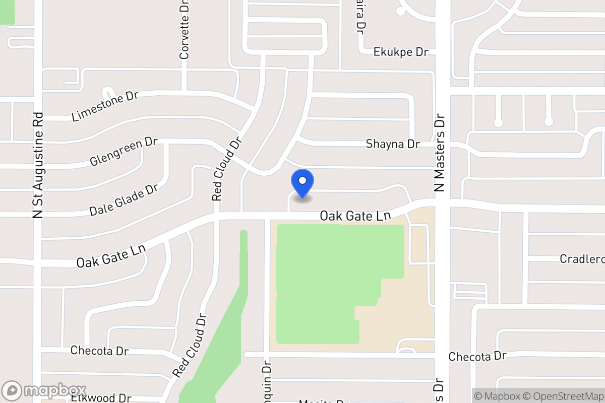 Map of 10007 Oak Gate Ln