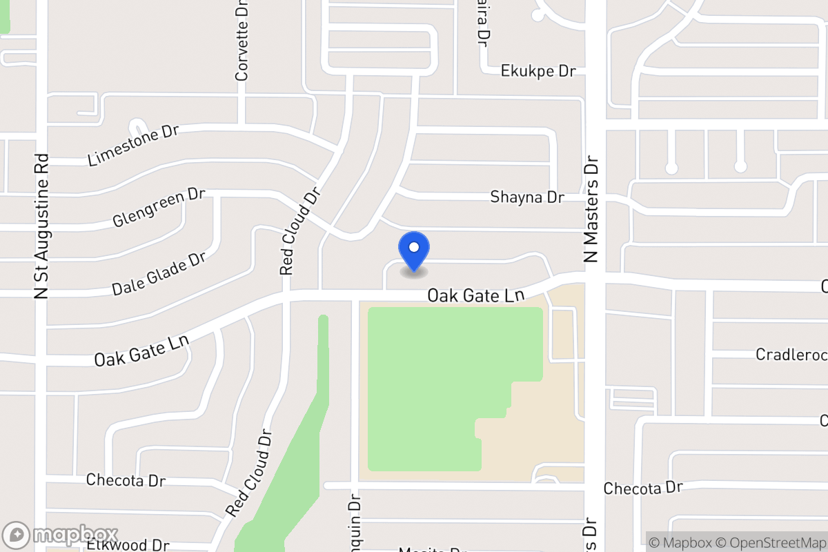 Map of 10011 Oak Gate Ln